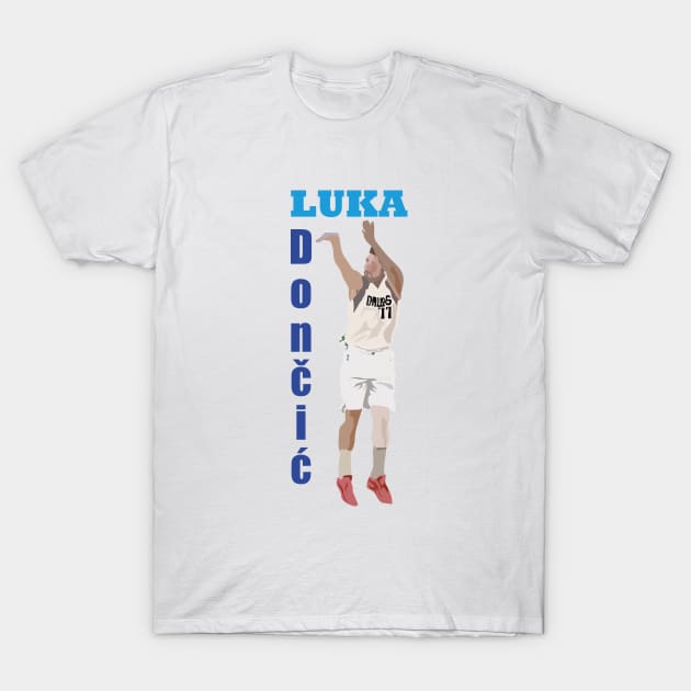 Luca Doncic T-Shirt by Marku's Prints